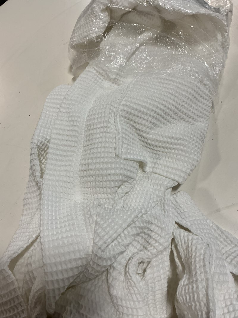Condition photo showing Good Condition for organic turkish waffle robe, xs, white