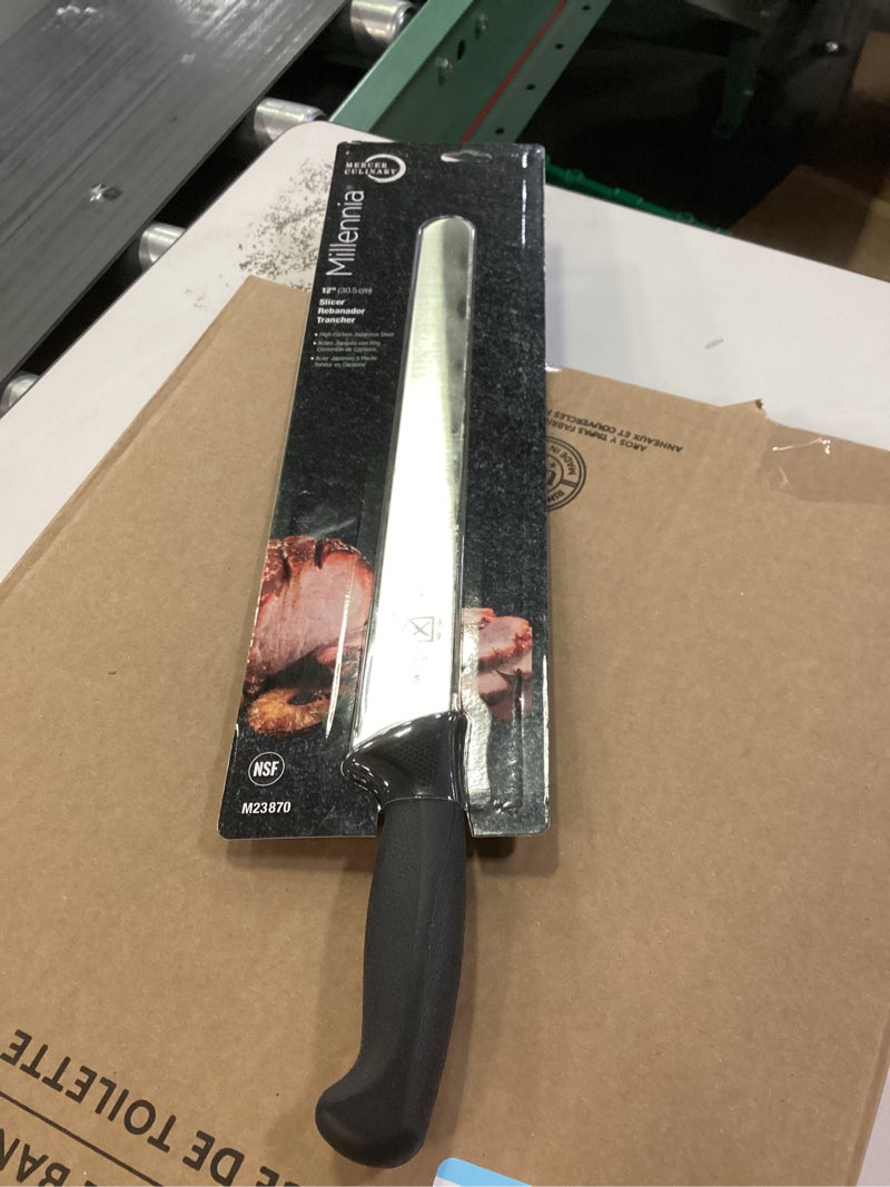 Condition photo showing Good Condition for mercer culinary m23870 millennia black handle, 12-inch, slicer