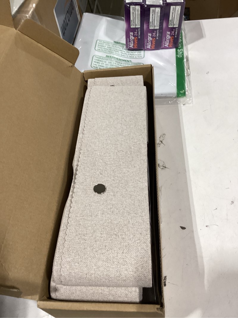 Condition photo showing New/Like New for pleated folding doorway curtains - 100% blackout window drapes for bedroom, living room & closet, 60 inch approximate pinch pleated curtains, 1 panel, w60 x l80, sand beige 60"w x 80"l (pack of 1) sand