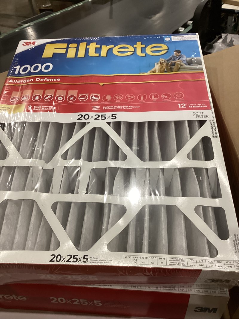 Condition photo showing Good Condition for 3m visit the 3m store 3m filtrete micro allergen reduction air filter  size: 25x25x  )