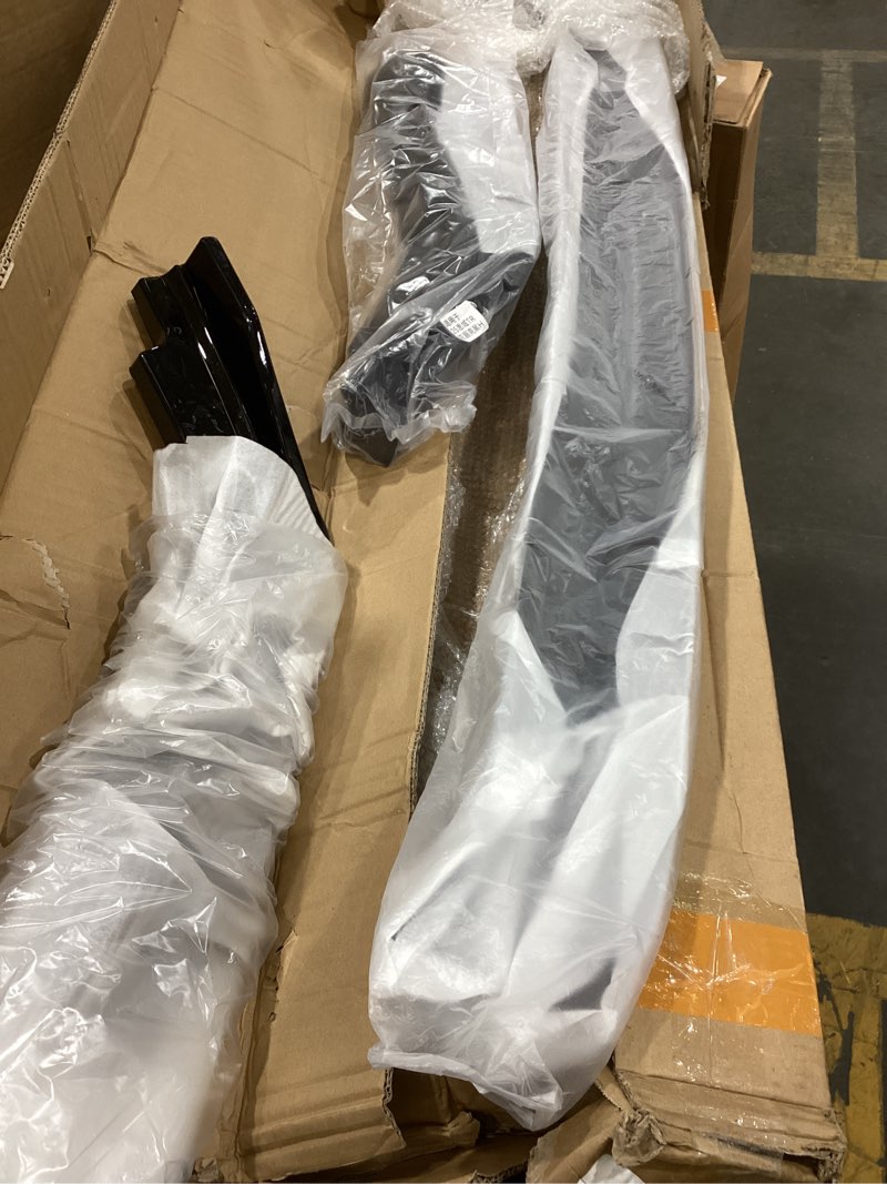Condition photo showing As Is for front bumper lip spoiler fit for honda civic type r 2023-2025 | 3pcs glossy black, lower splitter, bumper trim, 2024