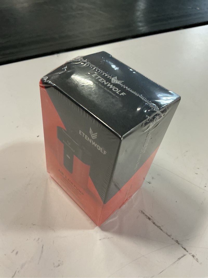 Condition photo showing New/Like New for etenwolf air 3 air pump for inflatables with 2600mah battery& camping light | ultra-fast and mini electric air pump, inflate deflate for air mattress, pool floats, vacuum storage bags vivid orange