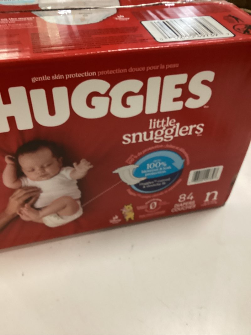 Condition photo showing New/Like New for huggies little snugglers diapers - newborn - 84ct