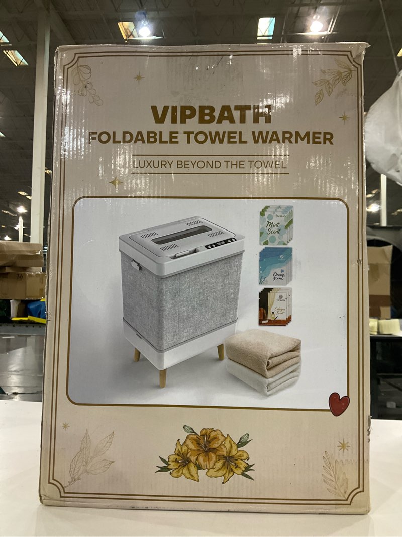 Condition photo showing New/Like New for 35L Towel Warmer Gift Set – Family-Sized Foldable Design with Window, Dual Safety Shut-Off for Overheat & Tip-Over, 12 Aroma Discs – A Spa-Like Luxury for Home & Loved Ones 35l Holiday