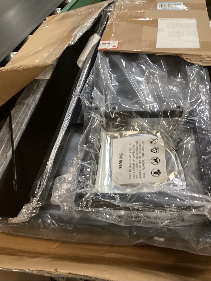 Condition photo showing Good Condition for DUMOS Gaming Desk, Computer Desk with USB Charging Ports, Power Outlets, Type-C and LED Lights, Reversible L Shaped Desk with Storage Shelves & Monitor Stand for Office Gaming Room Black 48IN Black 48 Inch