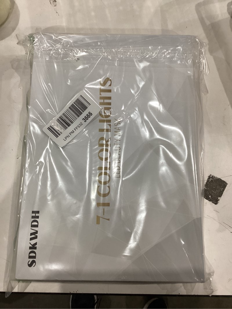 Condition photo showing item condition for red light mask for face, 7-1 colors facial care mask, 850nm infrared & red light masks, ergonomic design for home & travel, white