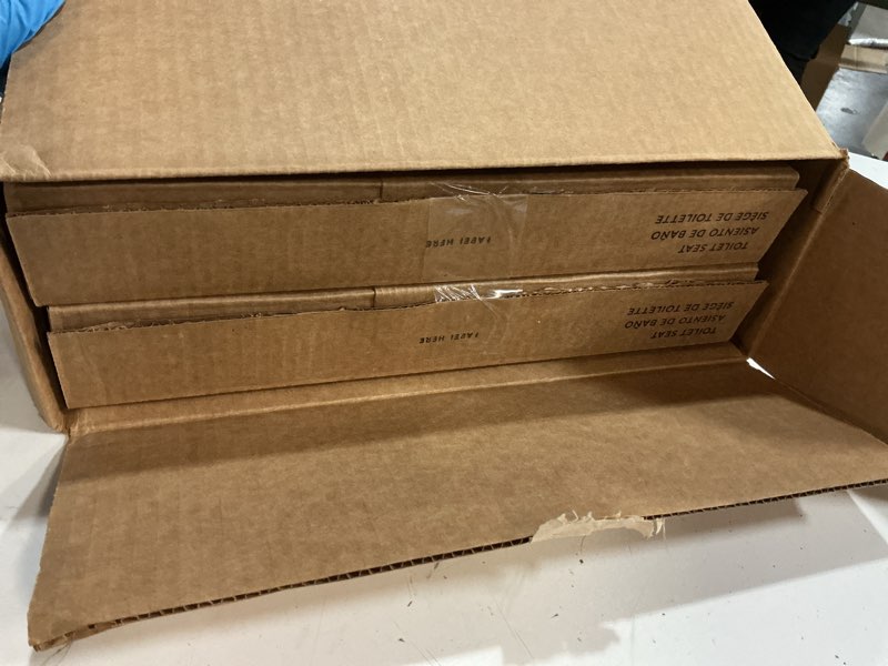 Condition photo showing New/Like New for bemis 1500ec durable wood toilet seat with easy clean hinges, made in usa, elongated, white, 2-pack elongated 2