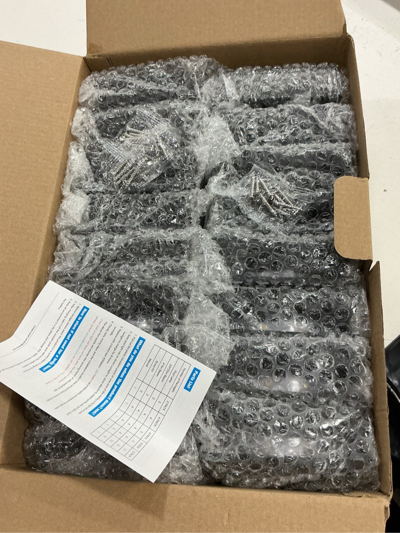 Condition photo showing New/Like New for volisun 4x4 solar post cap light 16pack,solar fence - post lights outdoor waterproof for wooden/vinyl post, white deck post cap light solar powered with warm white for garden/patio/porch, black black 16 pack