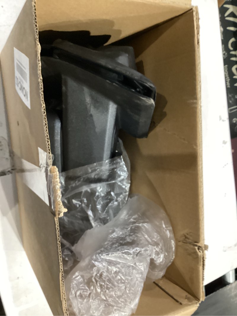 Condition photo showing As Is for Right Passenger Side Door Mirror Compatible With 2021-2025 Ford F150 With Manual Folding Heated Blind Spot Turn Signal Light Temperature Sensors Matte Black Replace#ML3Z17682TA (11Pins) R Matte Black-11Pins