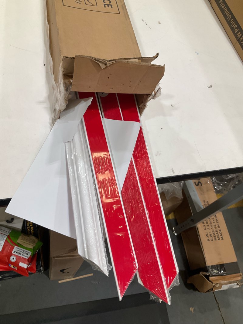 Condition photo showing Good Condition for neatiease 2 set peel and stick wall molding trim kit, premade wainscoting panels, self adhesive moulding panel for interior walls picture frame(22"x36",22" 24") 22"x36"+22"x24" 2-frame, white