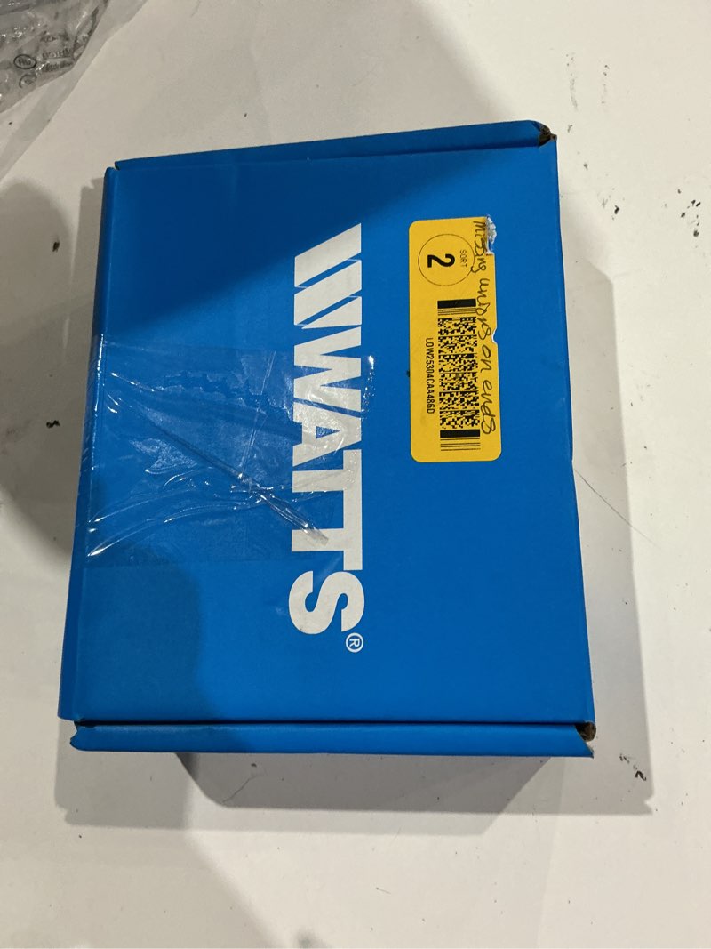 Condition photo showing As Is for watts 0009485 watts 0009485 3/4" water pressure reducing valve with elastomer disc and strainer