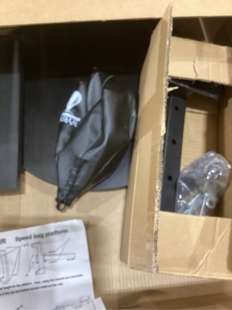 Condition photo showing As Is for WYGVNR Hardwood Speed Bag Platform kit, Adjustable Speed Bag Mount Swivels for Boxing Training, Work