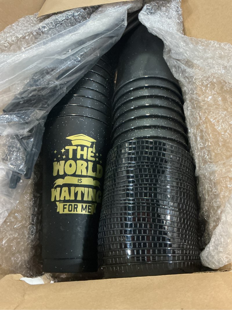 Condition photo showing New/Like New for nuogo 24 pcs 2026 graduation cups plastic graduation gifts 24oz congrats grad tumblers for college g