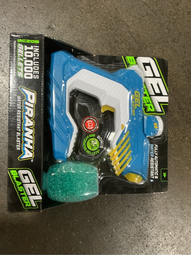 Condition photo showing New/Like New for The Original Gel Blaster Piranha - Waterproof Toy Gel Blasters with Water Based Beads - Extended 100+ Foot Range - Automatic Blaster for Outdoor Games & Pool Toys - Ages 14+