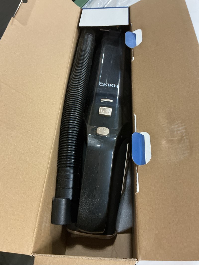 Condition photo showing As Is for Handheld Vacuum Cordless, 15000PA Strong Suction Hand Held Car Vacuum Cleaner Portable with Multi-Nozzles & Washable Filter, Lightweight Dust Busters Rechargeable for Home, Car, Office, Pets Black & Gold