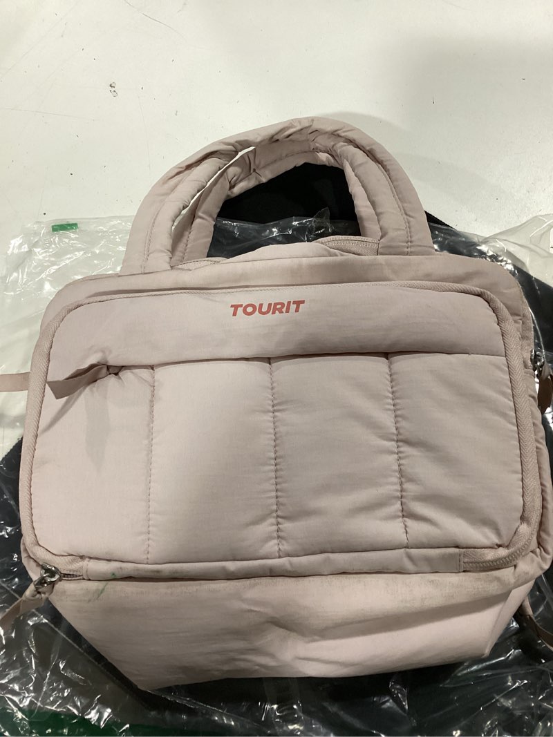 Condition photo showing Good Condition for tourit lunch box for women, double-sided compartment, multi-pockets design for work, outdoors, blush pi