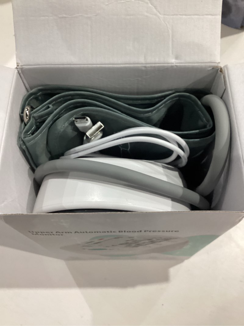 Condition photo showing Good Condition for Blood Pressure Monitors, Bp Monitor - Blood Pressure Machine Large Cuff Blood Pressure Monitor Upper Arm Cuff 8.7''-17.3'', Large Screen, 2 Users Total 198 Memories Black+white