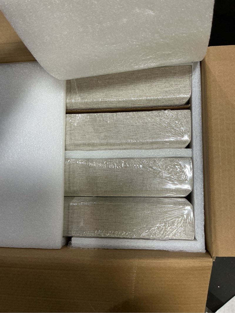 Condition photo showing New/Like New for UMIACOUSTICS 4 PCS Acoustic Panels, 2“ Thick 23.6" x 11.8" Fiberglass Sound Wall Panels, Sound Absorbing Panels for Home Studios, Office, Theater. Light Camel