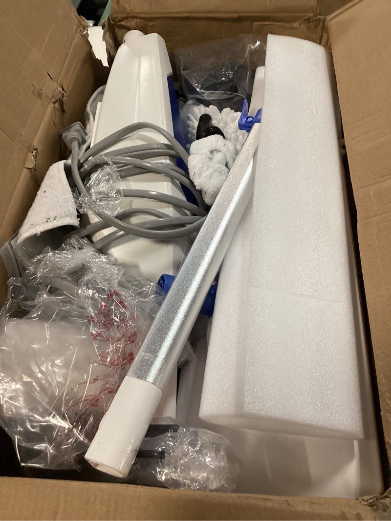 Condition photo showing Good Condition for SENMO Steam Mop, 14-in-1 Detachable Steam Cleaner for Home and Floor, 1300W 228°F Deep Cleaning MultiPurpose Floor Steamer with 14 Attachments for Hardwood Floors, Tile, Grout, Furniture, Carpet, Wall White