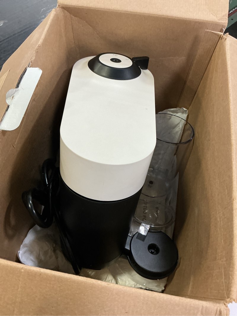 Condition photo showing As Is for Nespresso Vertuo Pop+ Coffee and Espresso Maker by Breville, Coconut White