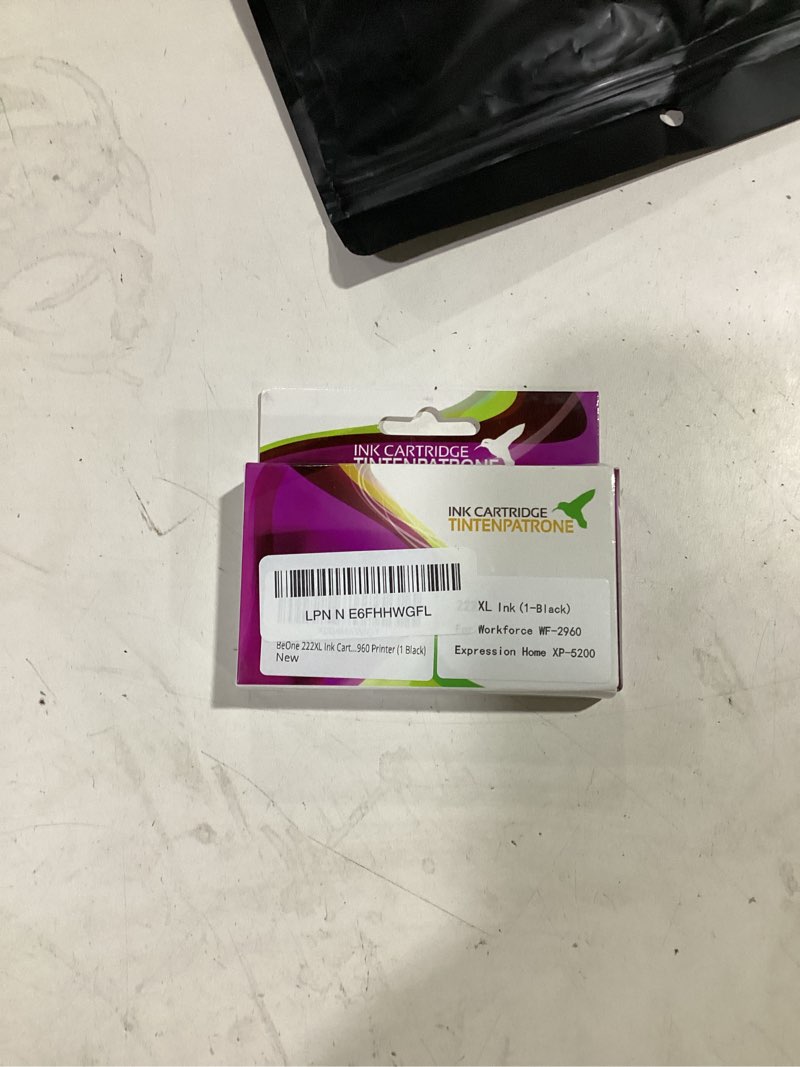 Condition photo showing Good Condition for beone 222xl ink cartridge remanufactured replacement for epson 222 t222 to use with epson expression home xp-5200 xp5200 workforce wf-2960 wf2960 printer (1 black)