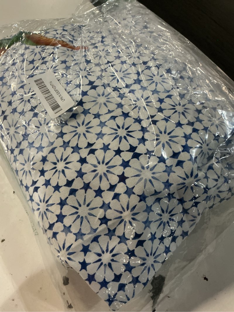 Condition photo showing Good Condition for maison d' hermine table cloth rectangle table reusable 100% cotton 70"x120" | decorative for dining kitchen room farmhouse party home hotel restaurant washable table cover spring summer - faience 004 - faience 120" x 70" (rectangular)