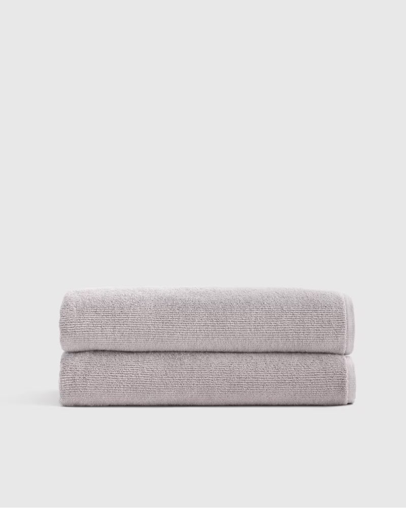 turkish ribbed quick dry bath sheet (set of 2)