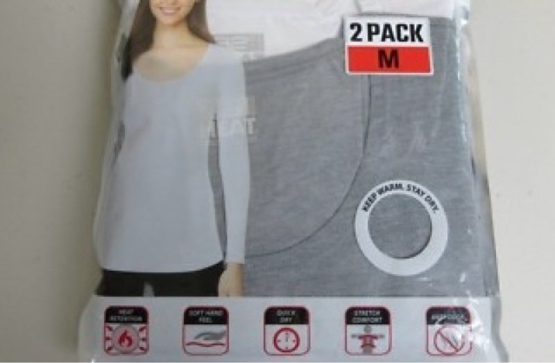  Country Women's Microtech Heat Base Layer Long Sleeve Top SIZE MEDIUM COLOR GREY