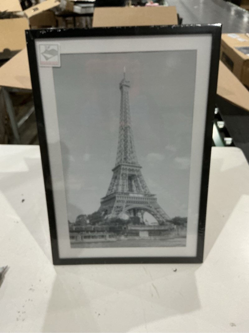 Condition photo showing Good Condition for upsimples 13x19 picture frame set of 5, display pictures 11x17 with mat or 13 x 19 without, wall gallery poster frames, black black 13x19