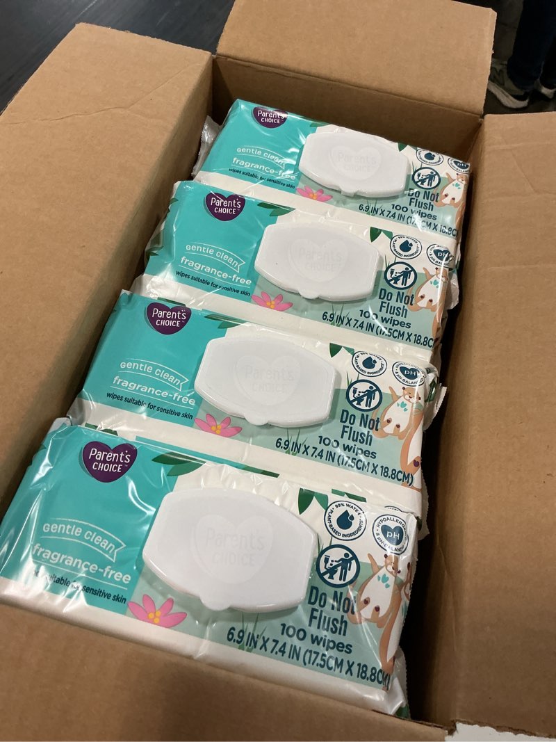 Condition photo showing New/Like New for parents choice fragrance-free baby wipes, 1200 count (select for more options)