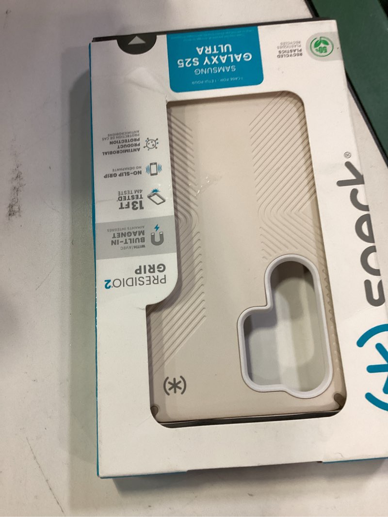 Condition photo showing Good Condition for speck samsung galaxy s25 ultra case - magnet case, 13-foot drop protection, no-slip grips - samsung s25 ultra case magsafe - raised bezel and enhanced buttons - presidio 2 grip bleached bone/heirloom gold galaxy s25 ultra