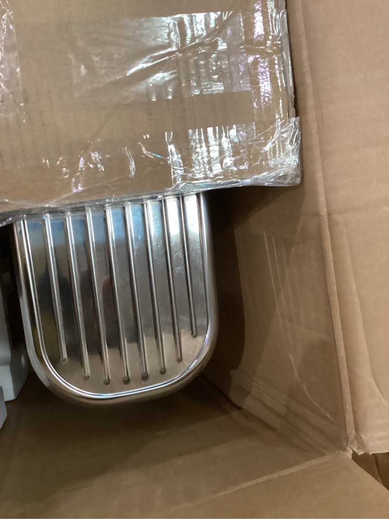 Condition photo showing As Is for breville barista express espresso machine bes870xl, brushed stainless steel
