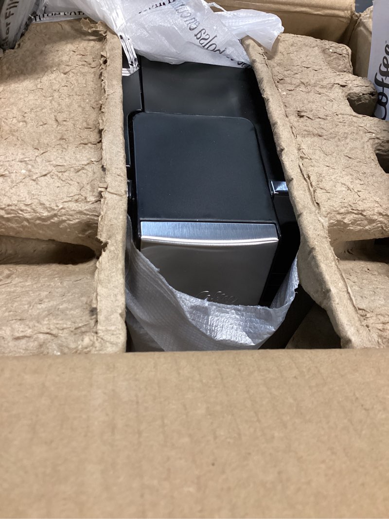 Condition photo showing As Is for Mr. Coffee 10-Cup Programmable Coffee Maker, Insulated Thermal Carafe, Brew Strength Selection, Brew Now or Later, Stainless Steel Stainless Steel 10 Cup Thermal Carafe + Strong Brew