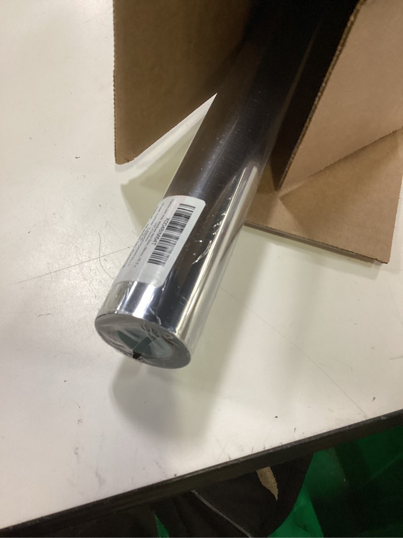 Condition photo showing New/Like New for haton window privacy film one way window tint for home, sun uv blocking heat control reflective mirror film, no glue static cling see out not in glass door covering, silver, 29.5" x 157.4" silver silver 29.5" x 157.4"