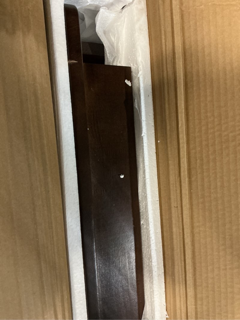 Condition photo showing Good Condition for Solid Wood Computer Desk with Drawers, Modern Writing Desk for Home Office, Mid Century Modern Desk, Oak Study Table, 35.4x19.9x29.5 inches (Single Drawer), Walnut