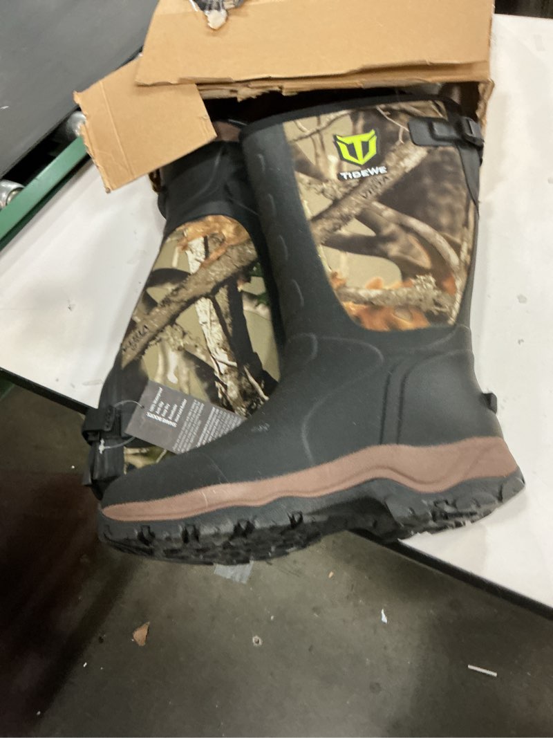 Condition photo showing New/Like New for TIDEWE Hunting Boots Snake Proof for Men, Waterproof Insulated Warm Rubber With Steel Shank, 5mm Neoprene Lightweight Outdoor, Sturdy Work for Farming Gardening Next Camo Vista 11