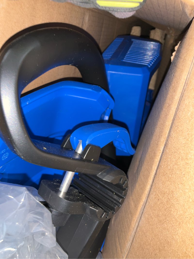 Condition photo showing As Is for kobalt gen4 40-volt 15-in straight shaft battery string trimmer 4.0
