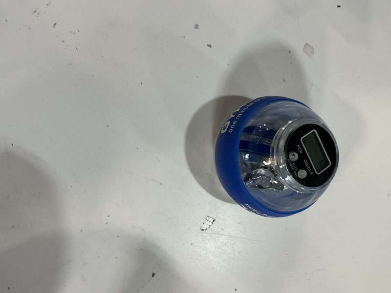 Condition photo showing Good Condition for torque ball hand exerciser,gyro ball hand wrist exerciser with counter,compact and portable,auto-start colorful lighting,designed for fitness enthusiasts and office workers blue