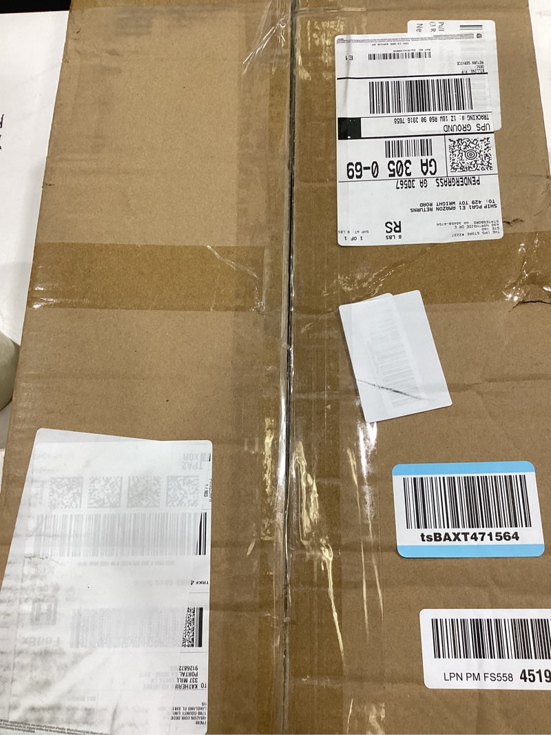 Condition photo showing As Is for Pull out Cabinet Organizer, 2-pack, Expandable(12"-20") Heavy Duty Slide out Drawers Fixed with Adhesive Nano Film for Pots, Roll out Shelf Storage for Kitchen Base Cabinet Organization(3 Rails) White 21"D×12"-20"W(2 Pack)