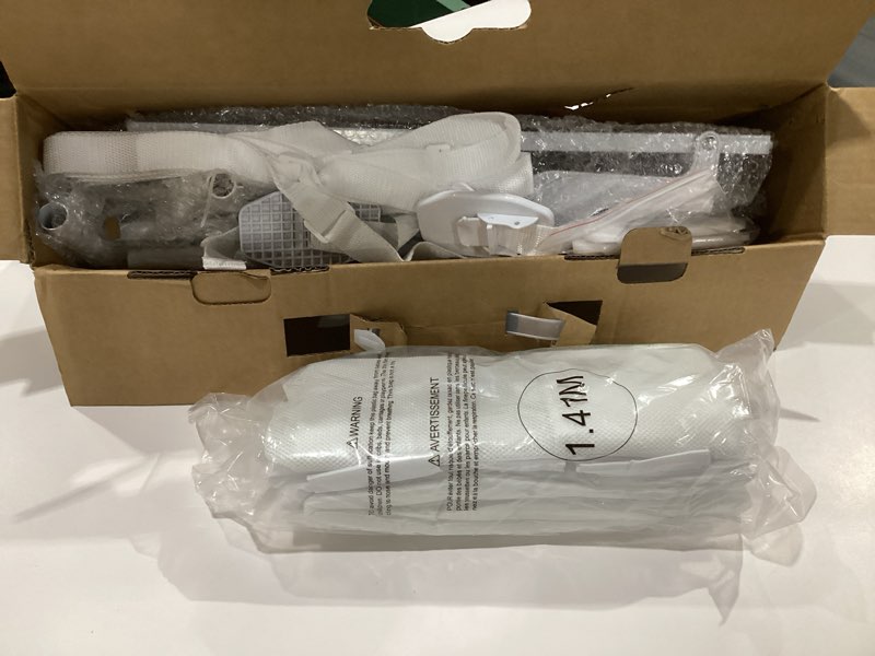 Condition photo showing New/Like New for ComfyBumpy 1-Pack Bed Rail for Toddlers 55.5" L x 19.5" H | Toddler Bed Rails for Twin, Full, Queen & King Mattress Size | Swing Down Rail Guard | Mattress Side Rail for Kids | White White 55.5”L x 19.5”H | 1-Pack
