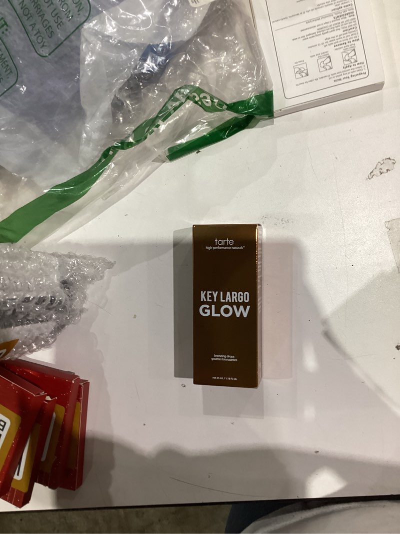 Condition photo showing New/Like New for tarte key largo glow bronzing drops – Luminous Serum-Infused Liquid Bronzer with Vegan Squalane & Vitamin E for Sun-Kissed Radiant Glow & Lightweight Hydration, Cruelty Free bronze glow