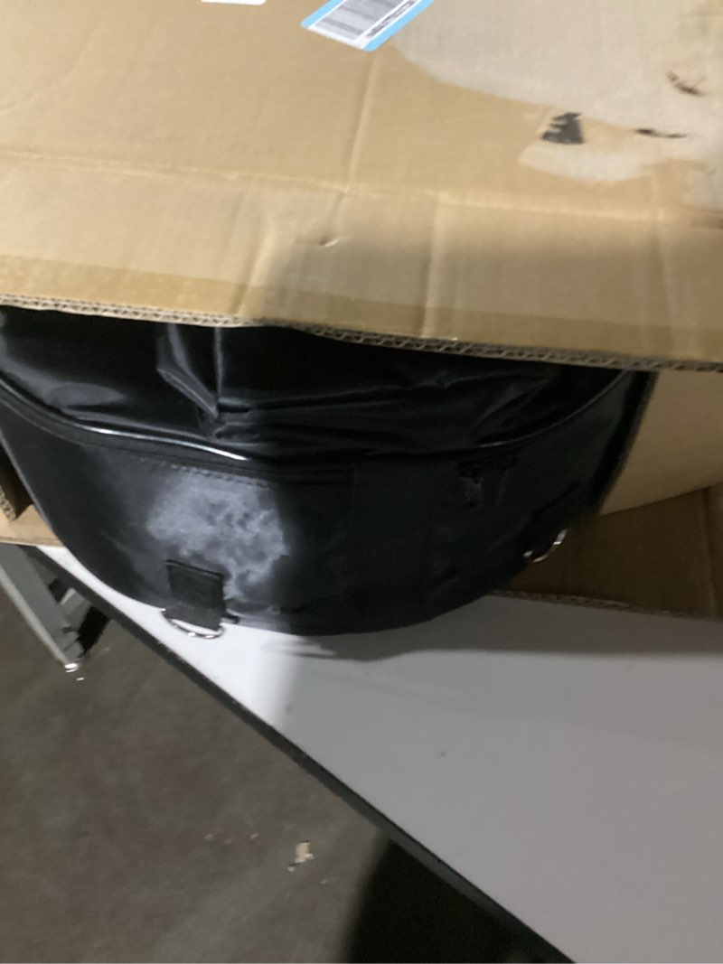 Condition photo showing Good Condition for Snare Drum Set, 14" x 5.5" Marching Snare Drum with Stand & Storage Padded Bag + Silent Mute Pad + Drums Sticks + Drumstick Holder + Drums Key + Damper Gels for Adults Kids Beginners (Blue) Blue With Stand