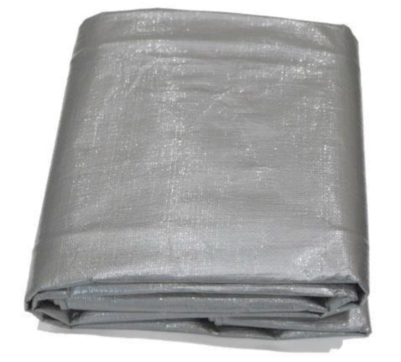 project source 20-ft x 30-ft silver waterproof standard polyethylene 10-mil tarp