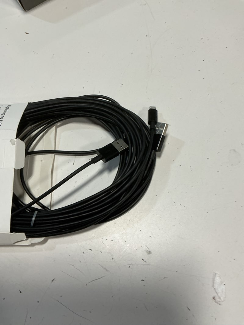 Condition photo showing Good Condition for 3pack 10ft iphone charger, [apple mfi certified] long iphone charger cord 10 ft, apple lightning to usb cable, 10 foot fast charging cords for iphone charger 14/13/12/11/13 pro/13 max/x/xs/xr, black 10ft black 3