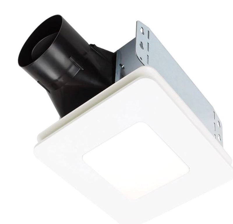 Homewerks 7130-13-BT White Decorative LED, Bluetooth Bathroom Exhaust Fan NEW 