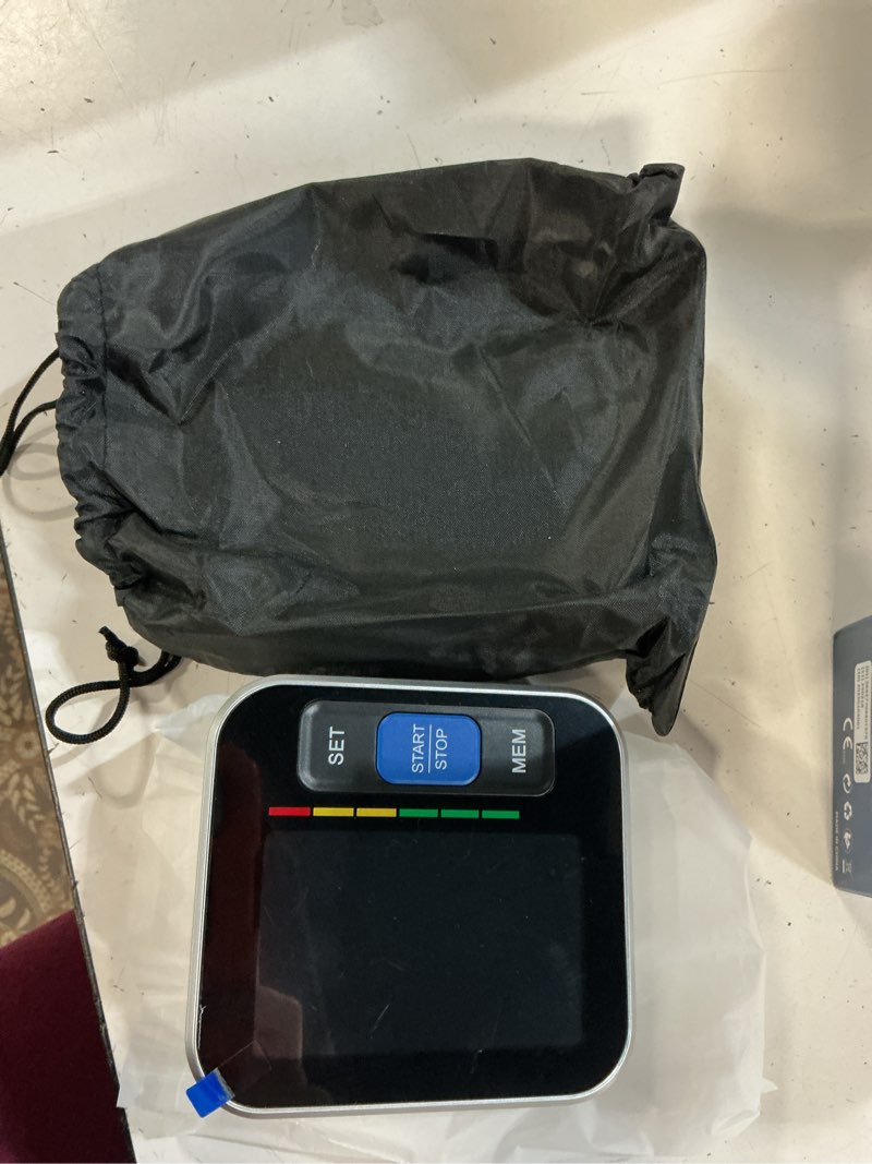 Condition photo showing New/Like New for blood pressure monitors for home use upper arm, accurate cuff 8.7”-15.7” monitor with large backlight display 2 users 240 sets memory & hr detection, digital bp machine with carrying case