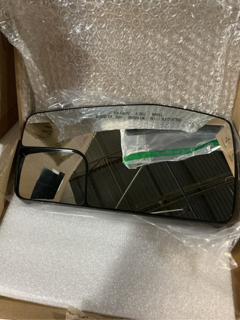 Condition photo showing Good Condition for replacement passenger right side door mirror glass flat heated with convex blind spot glass for chevrolet silverado and gmc sierra 1500 from 2019 to 2023 passenger (rh) side