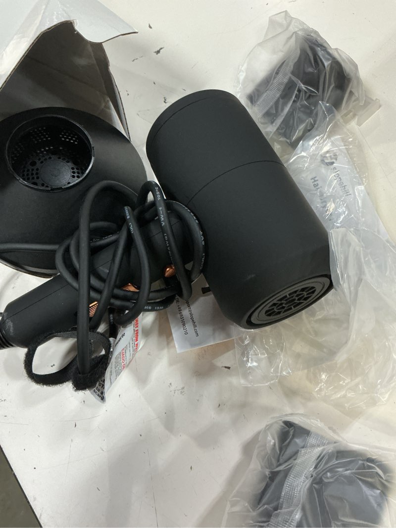 Condition photo showing Good Condition for slopehill professional ionic hair dryer, powerful 1800w fast drying low noise blow dryer with 2 concentrator nozzle 1 diffuser attachments for home salon travel (black)