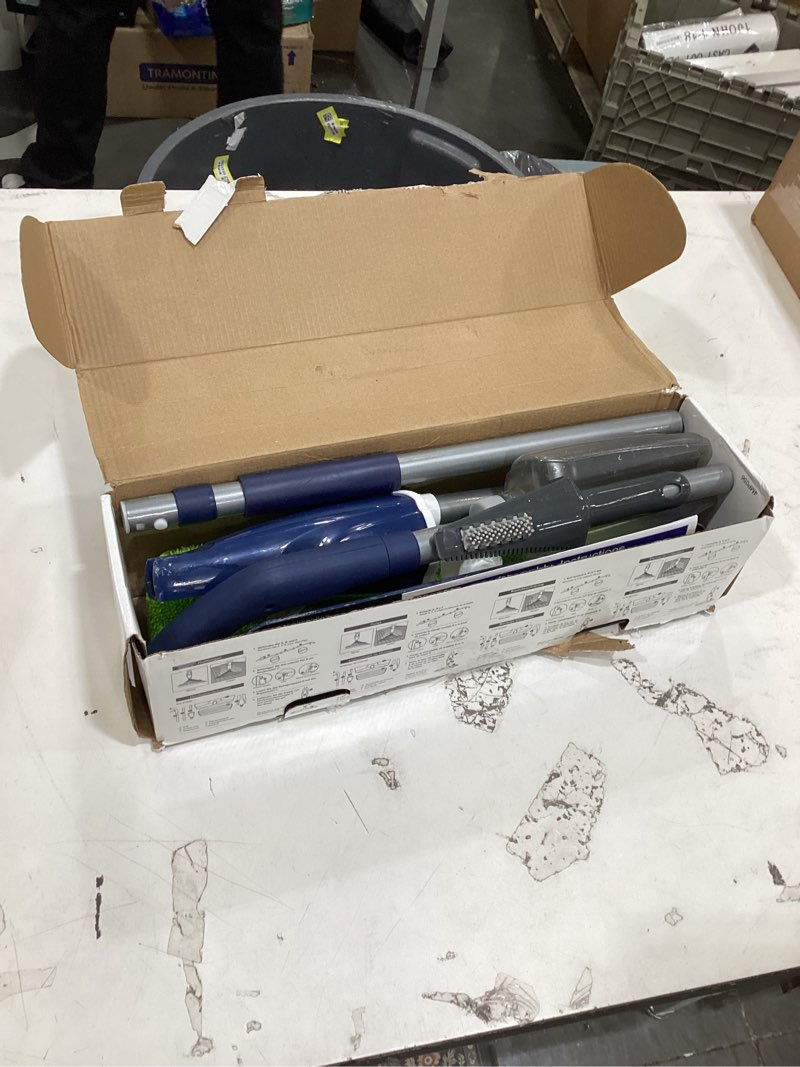 Condition photo showing Good Condition for microfiber spray mop for floors cleaning: wet dry hardwood floor mops with 3 washable reusable pads for swiffer powermop - flat mop with sprayer for tile wood laminate vinyl marble dark blue