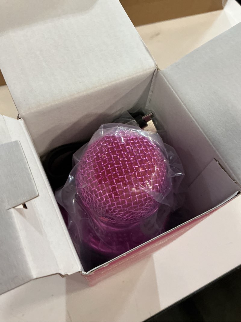 Condition photo showing New/Like New for move2play, kids karaoke microphone | includes pre-loaded songs & bluetooth | kids birthday party gift | toy for all ages 2, 3, 4, 5, 6+ year old girls, boys & toddlers white/pink